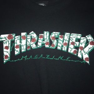 Thrasher Roses T-Shirt - Small Top